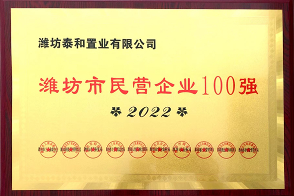 濰坊市民營企業(yè)100強